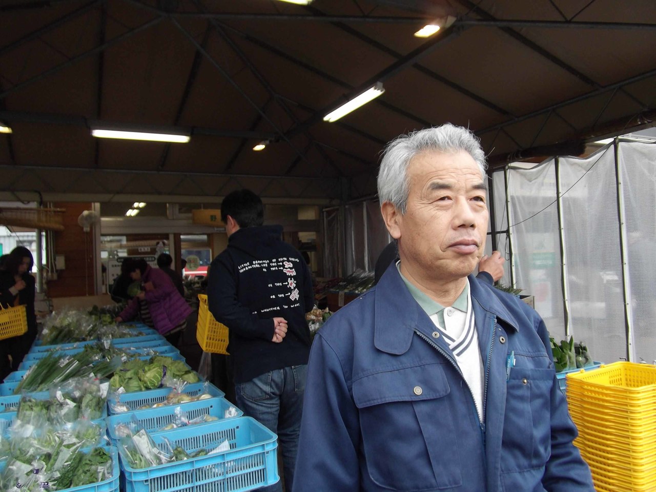 道の駅「クロスロードみつぎ」野菜市　副会長　綾目文雄さん