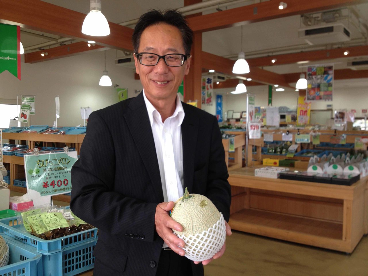 「あいとう直売館」　一般財団法人愛の田園振興公社　専務理事　藤関明雄
