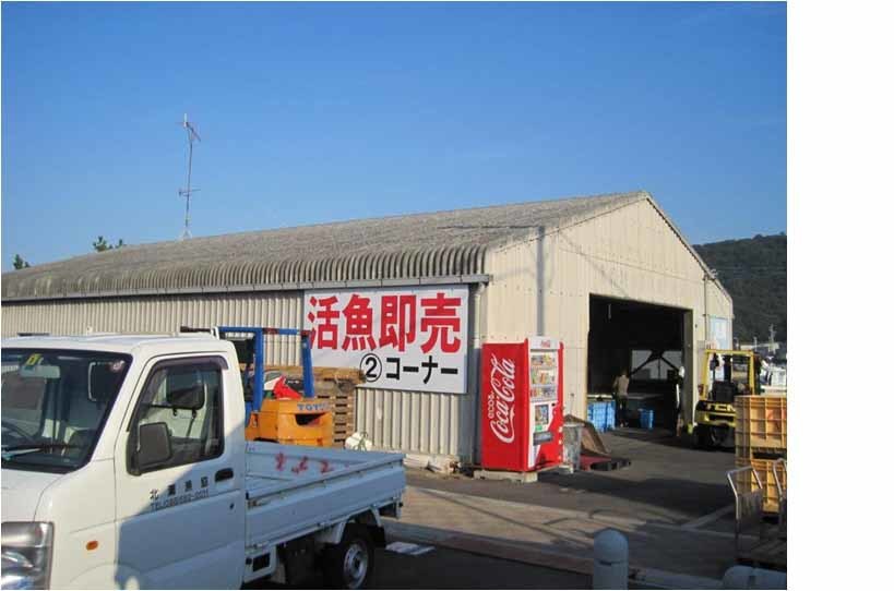  ＪＦ北灘お魚市　蓄養倉庫を活用した活魚コーナー