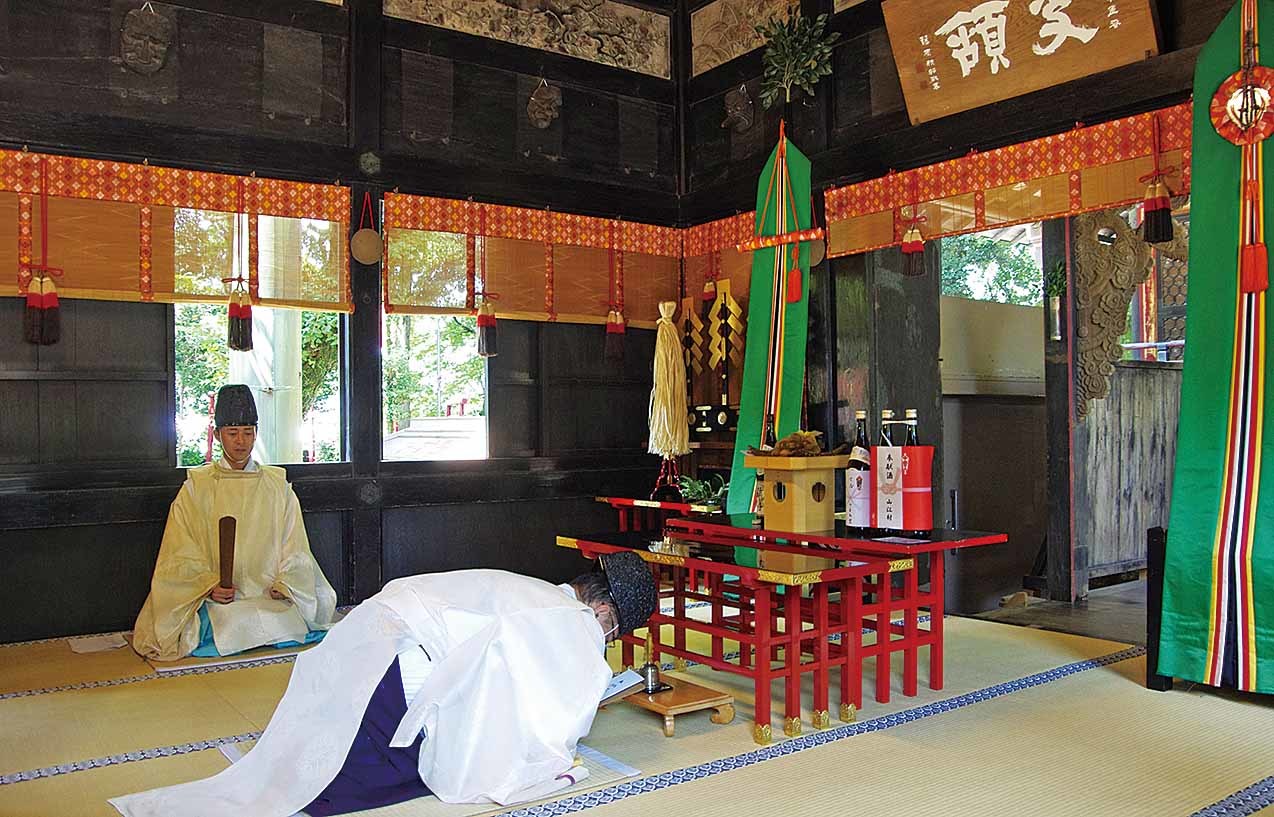旬を迎え、青井阿蘇神社へ奉納されるやまえ栗